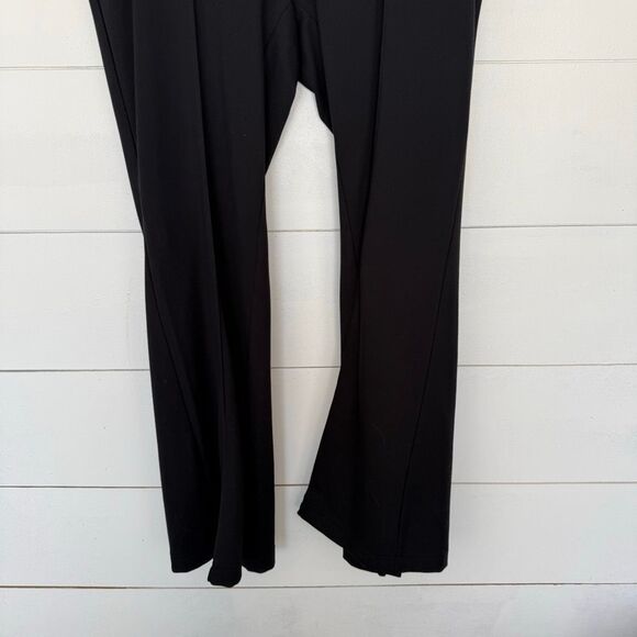 Anthropologie Maeve Women’s 1X Black Wide Leg Flare Plus Size Pants - Picture 2 of 8